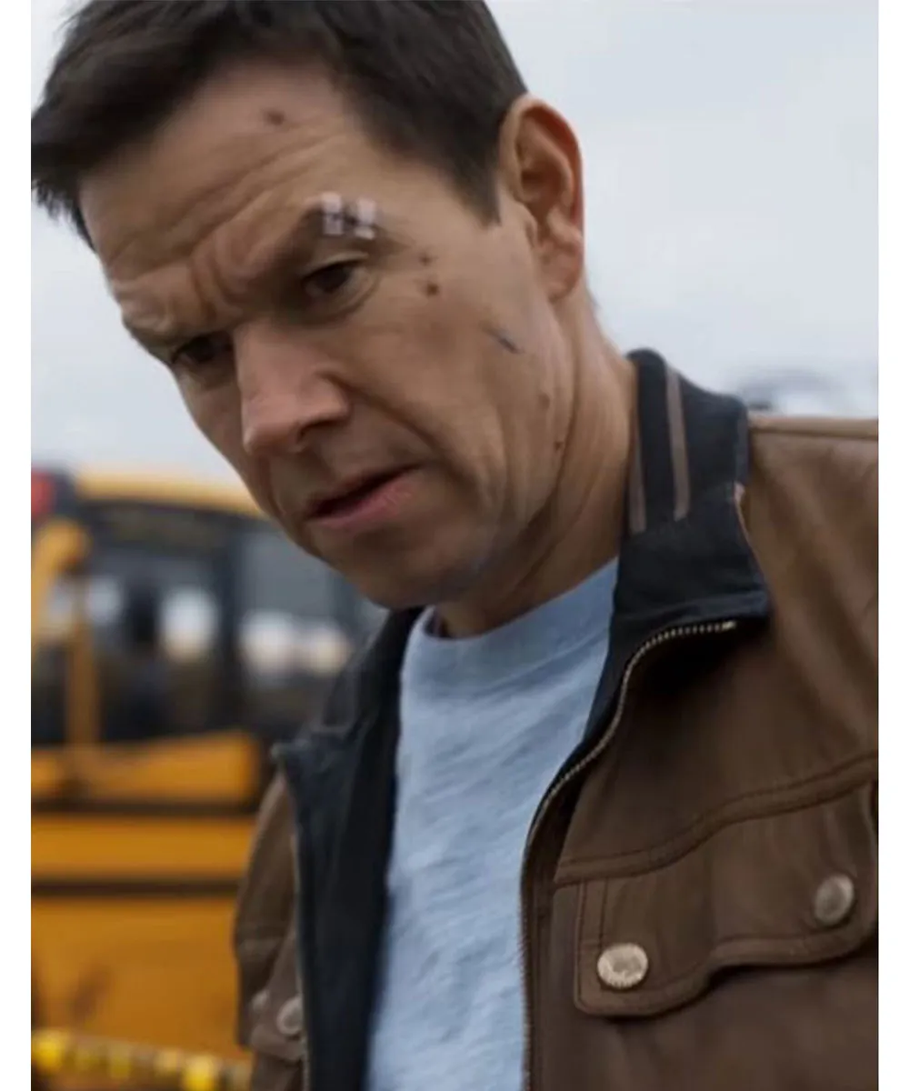 Spenser Confidential Mark Wahlberg Brown Leather Jacket - Image 9
