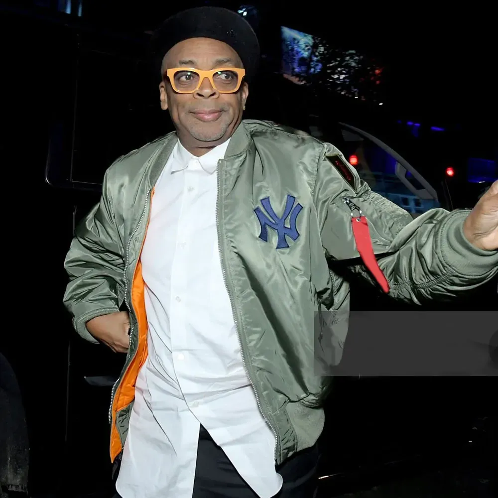 spike lee new york yankees green satin jacket