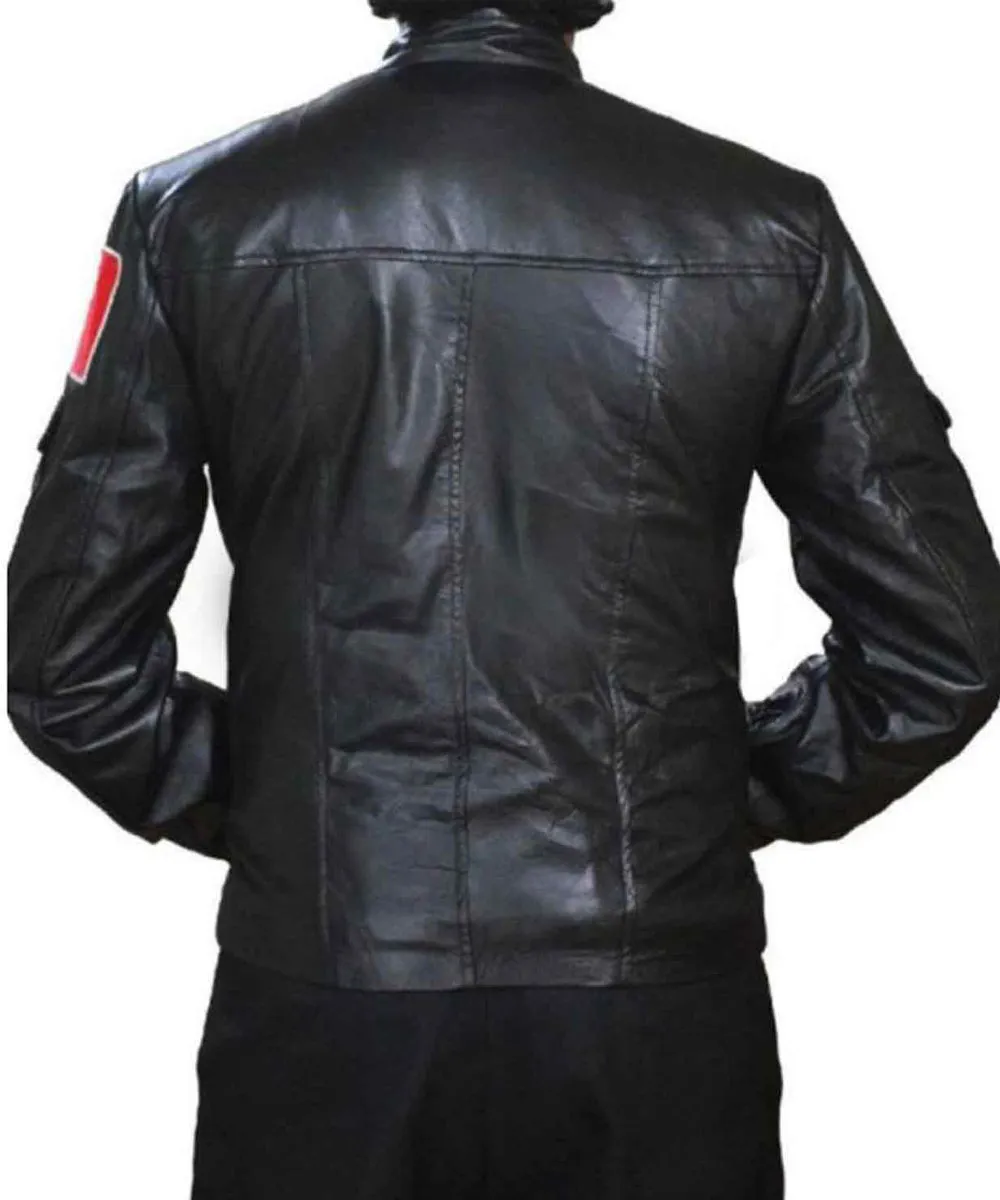 Stargate Atlantis David Hewlett Black Leather Jacket - Image 6