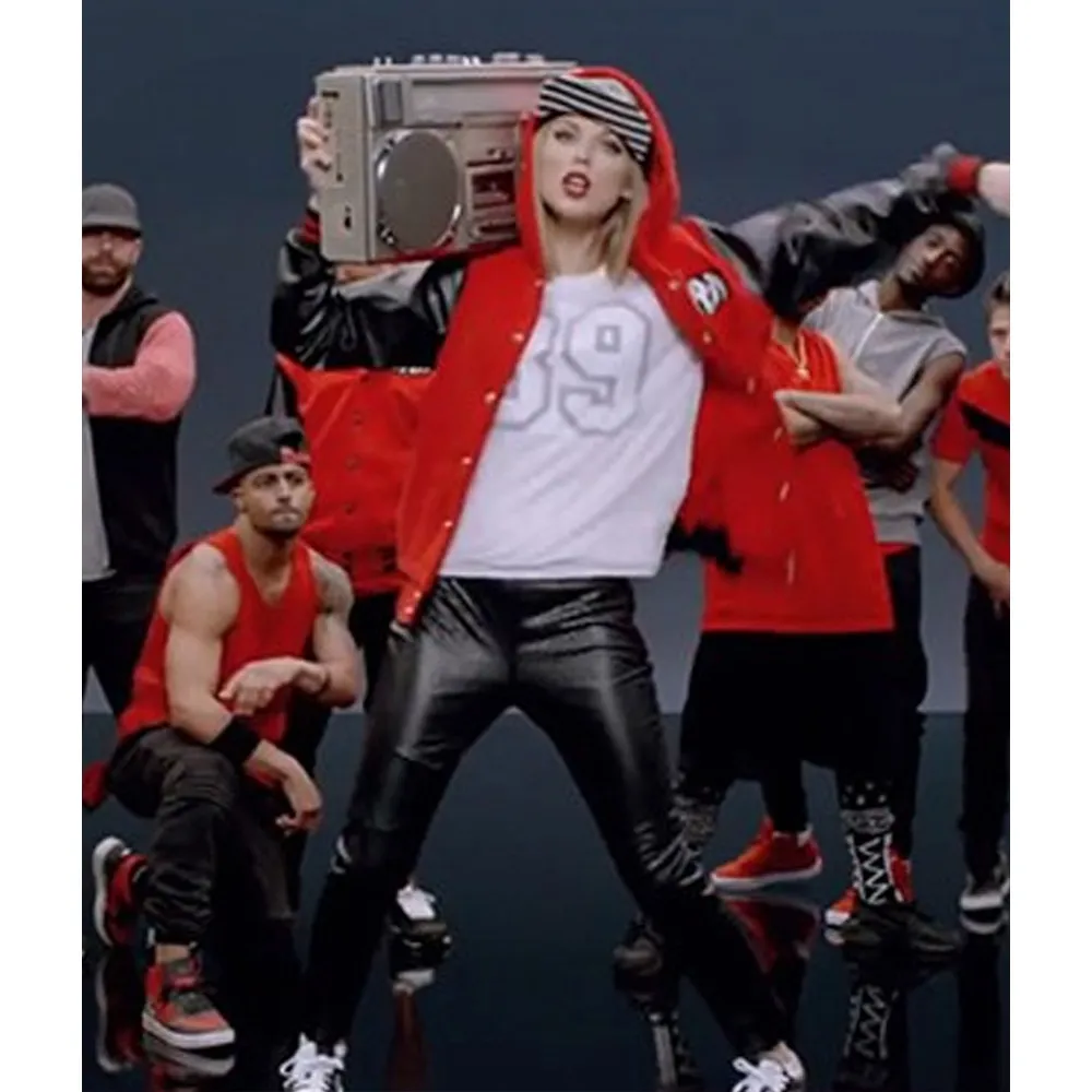 1989 taylor swift wool & leather varsity jacket