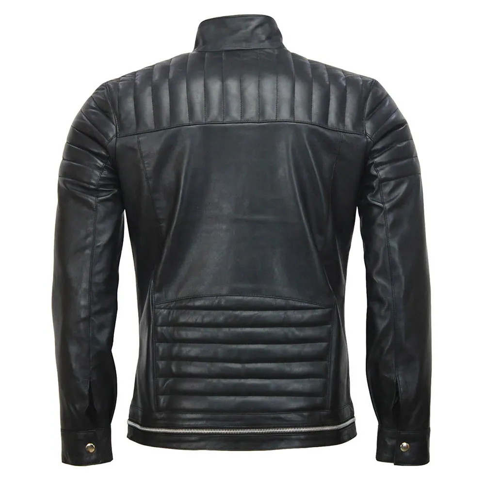 Andrew tate black leather jacket
