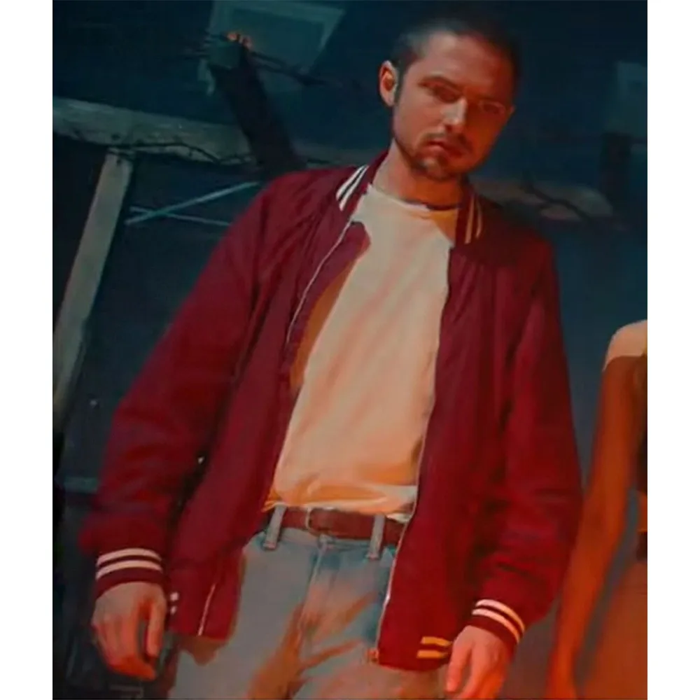 Don’t look away michael mitton bomber red jacket