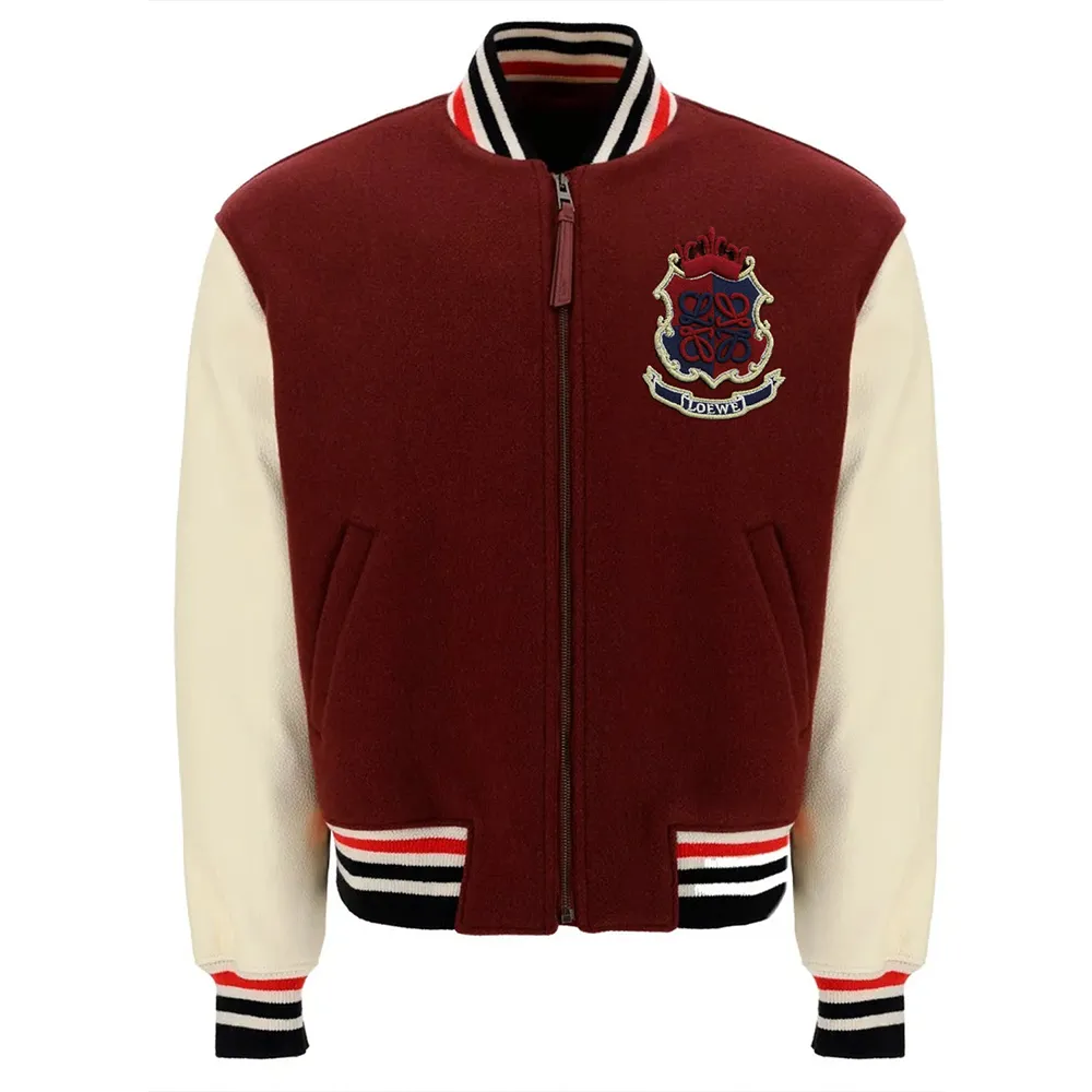 Grown-ish marcus scribner maroon varsity jacket