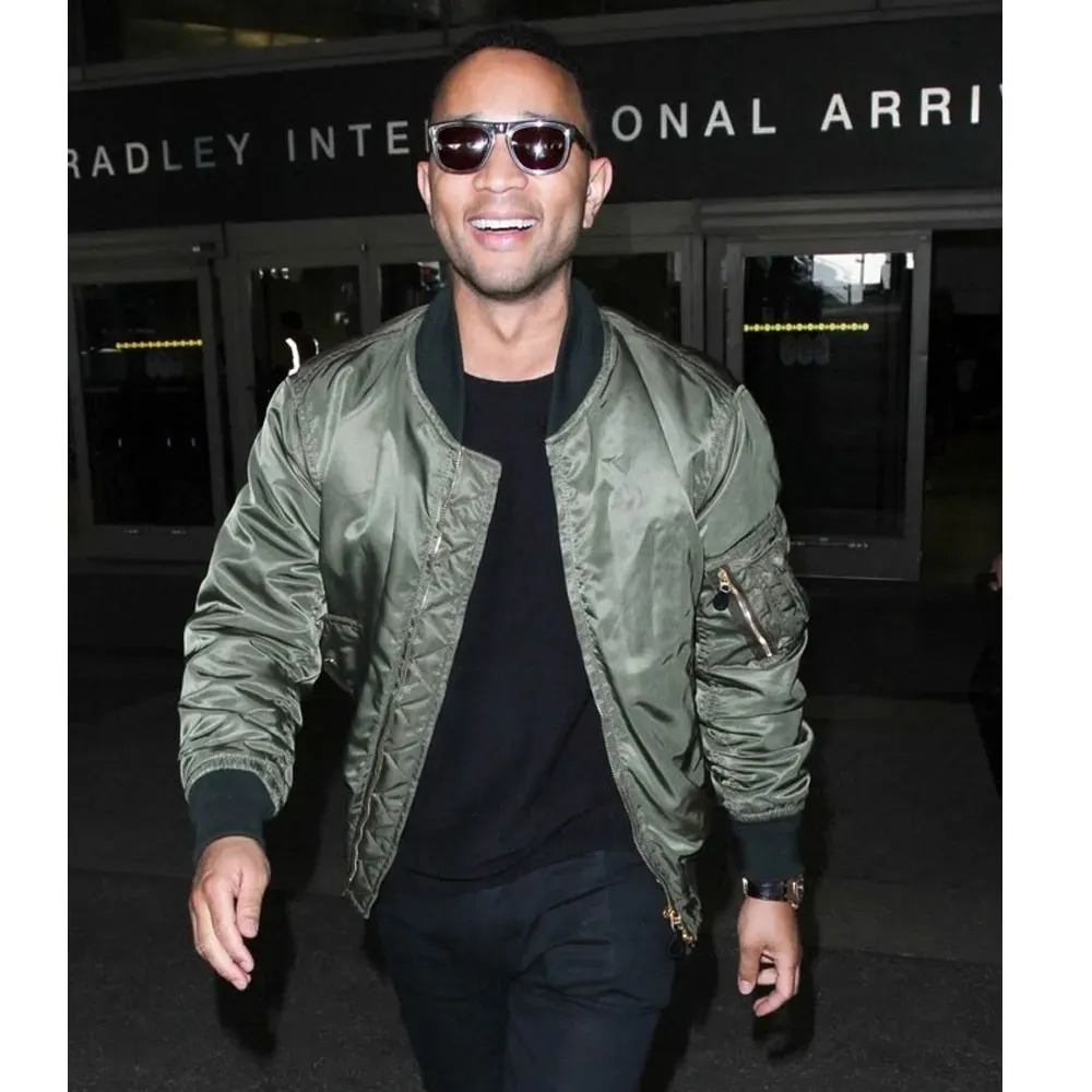 John legend bomber green jacket