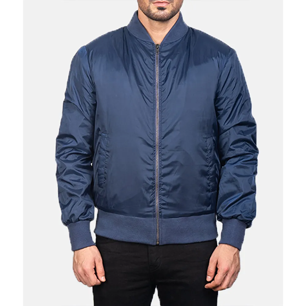 K.c. undercover kamil mcfadden blue satin jacket
