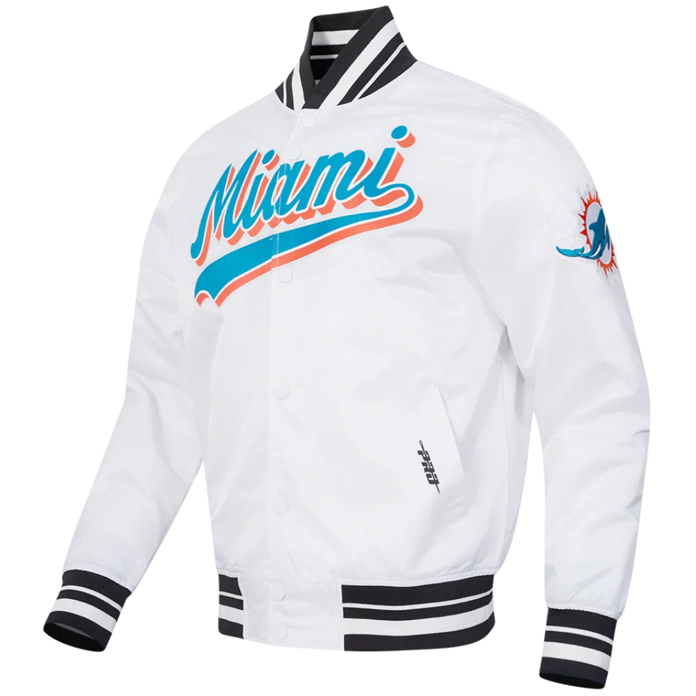 Miami dolphins script tail satin