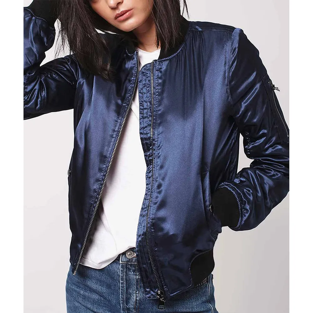 Sick note pippa bennett-warner blue bomber jacket
