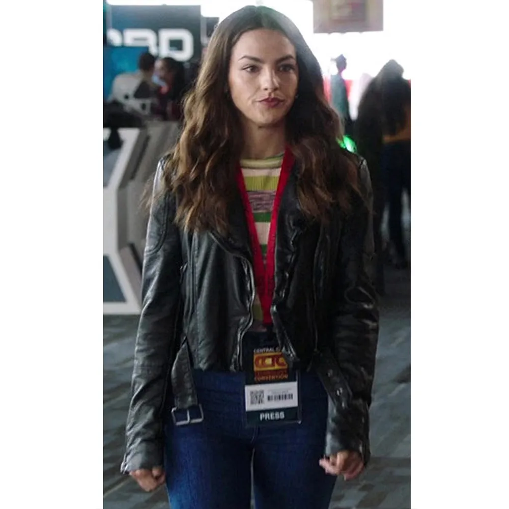 The flash s04 kayla compton black leather jacket