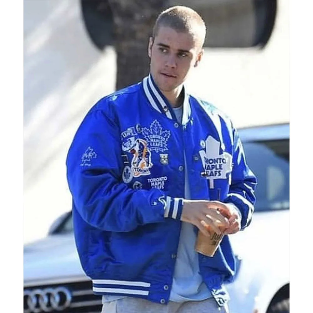 Toronto maple leafs justin bieber blue jacket