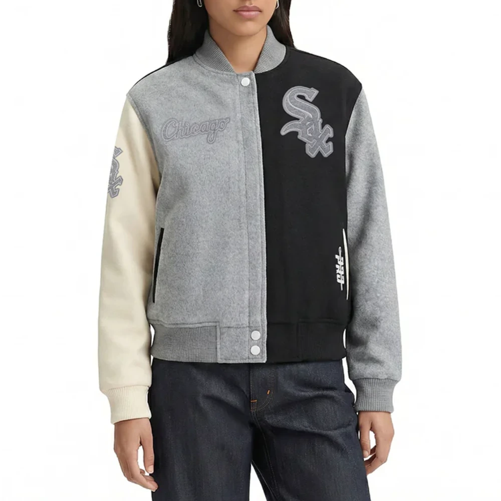 Chicago white sox womens reverse french terry jacket 1