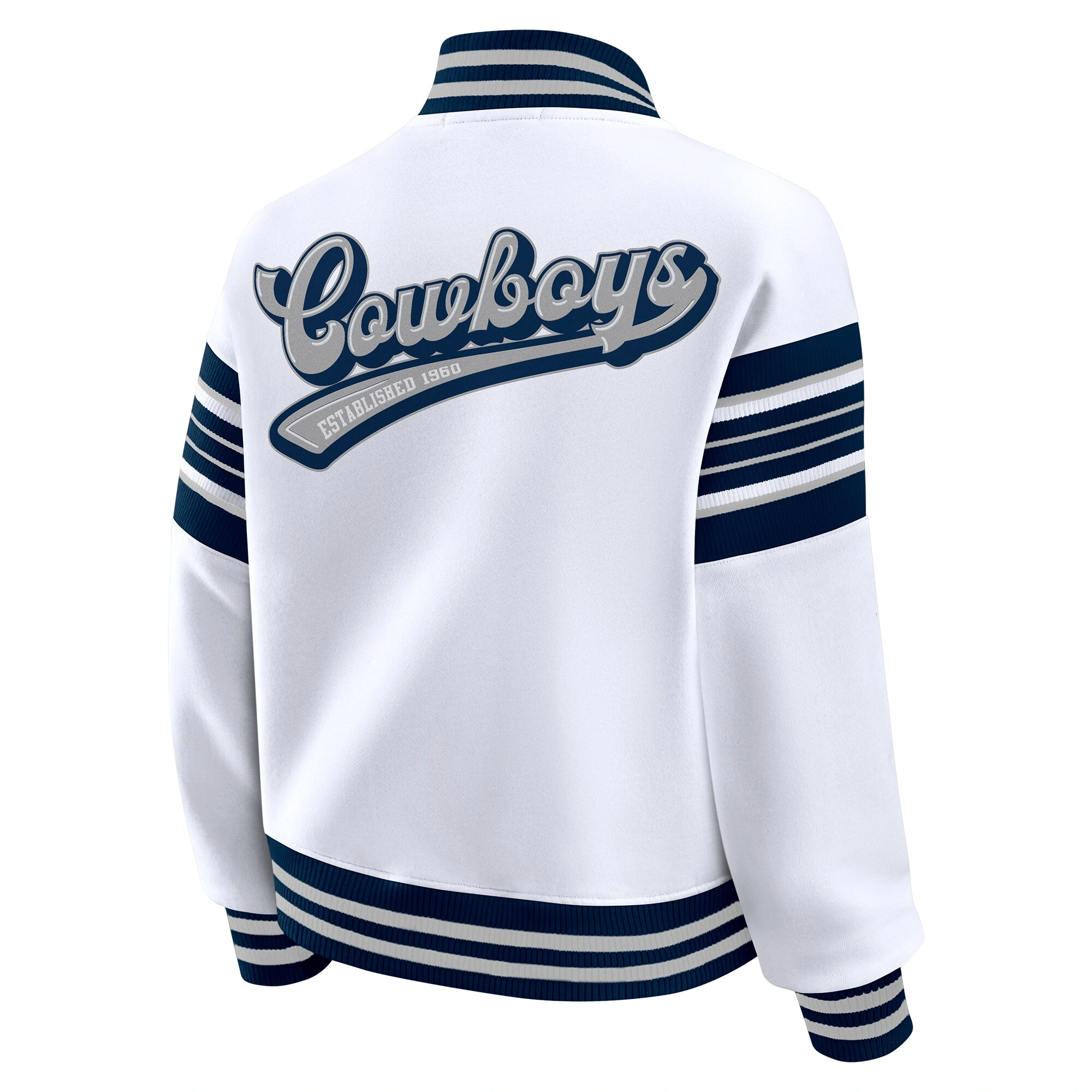 Dallas cowboys womens full snap fleece jacket 2