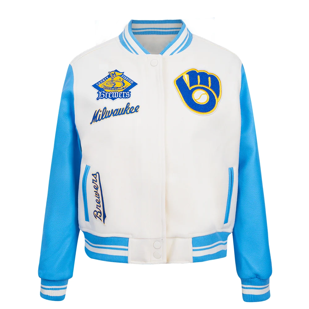 Milwaukee brewers womens retro classic jacket